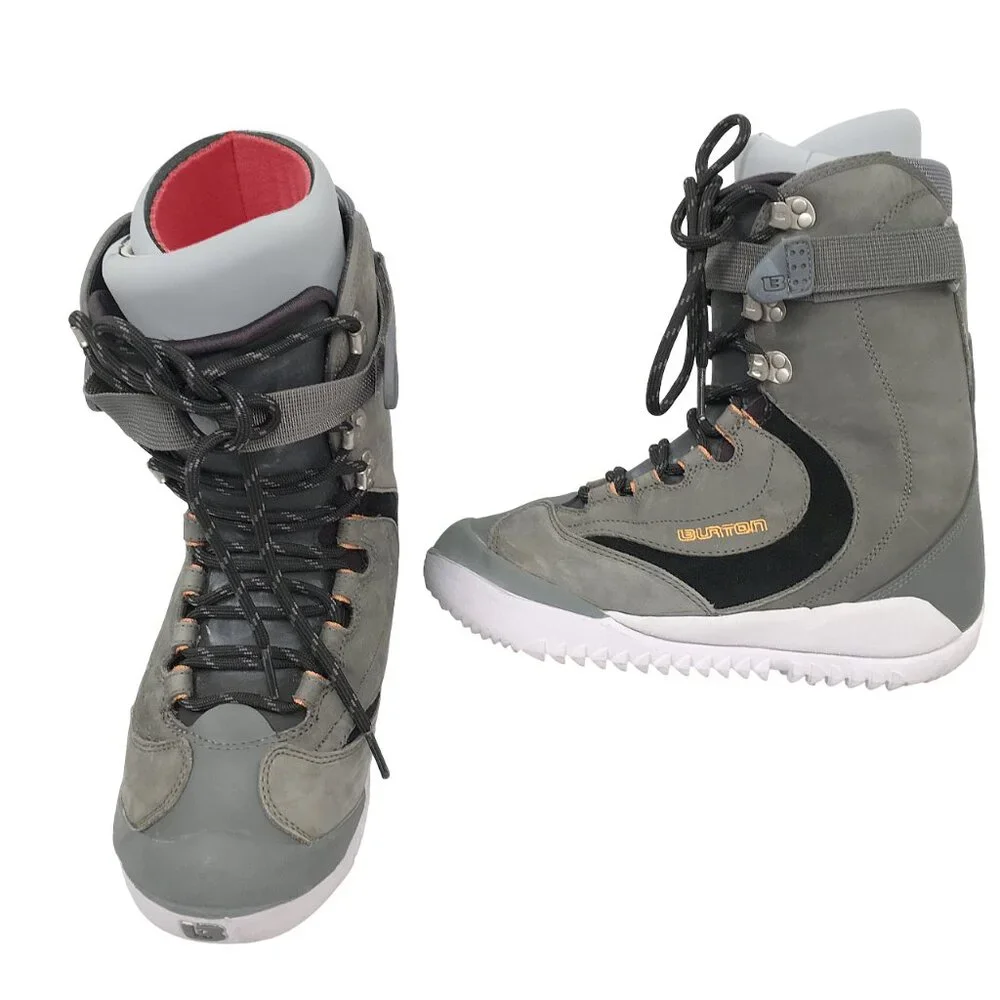 NEW Burton Drifter Snowboard Boots! 8 or 8.5 Gray & Black Traditional Lace